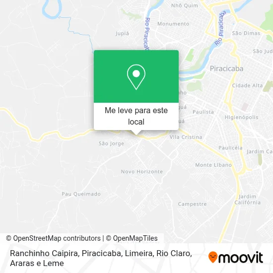 Ranchinho Caipira mapa