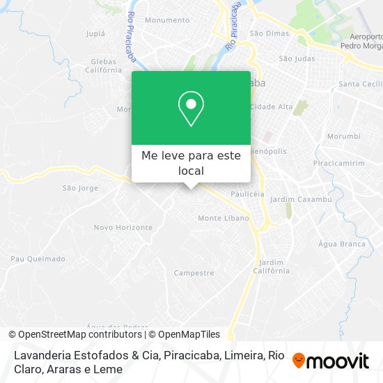 Lavanderia Estofados & Cia mapa