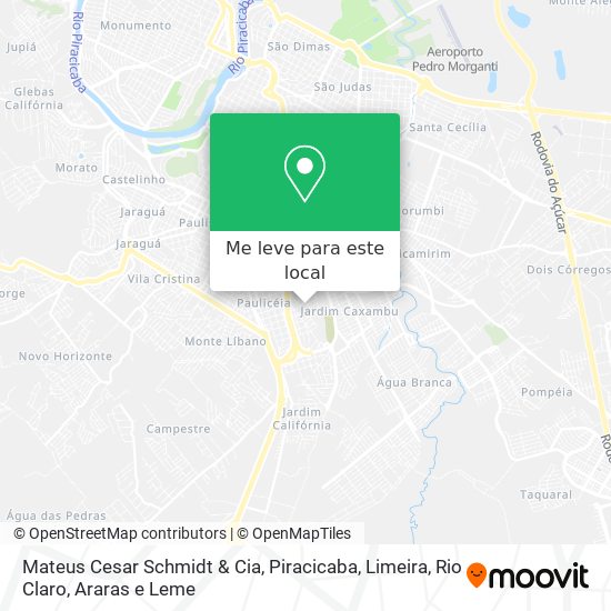 Mateus Cesar Schmidt & Cia mapa