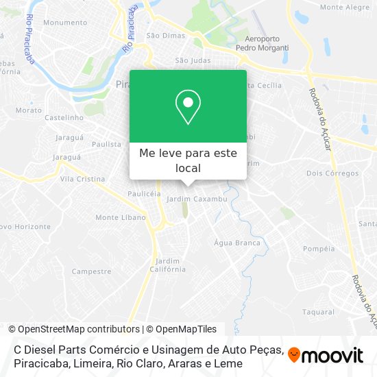 C Diesel Parts Comércio e Usinagem de Auto Peças mapa