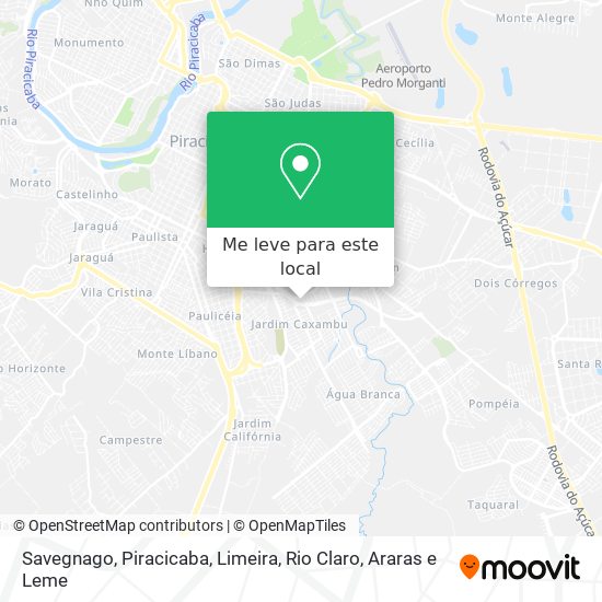 Savegnago mapa