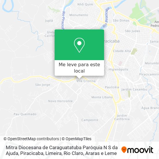 Mitra Diocesana de Caraguatatuba Paróquia N S da Ajuda mapa