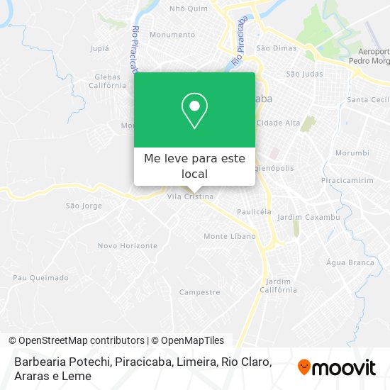Barbearia Potechi mapa