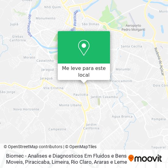 Biomec - Analises e Diagnosticos Em Fluidos e Bens Moveis mapa