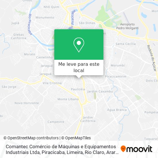 Comantec Comércio de Máquinas e Equipamentos Industriais Ltda mapa