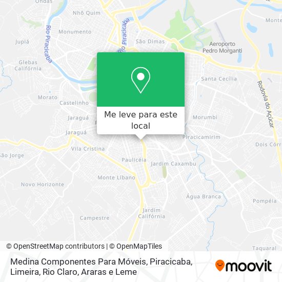 Medina Componentes Para Móveis mapa