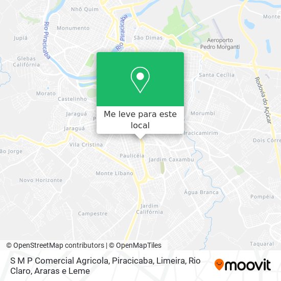 S M P Comercial Agricola mapa