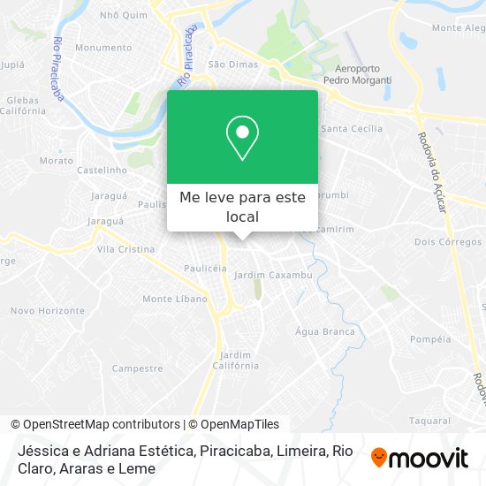 Jéssica e Adriana Estética mapa