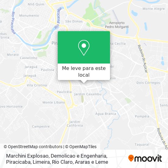 Marchini Explosao, Demolicao e Engenharia mapa