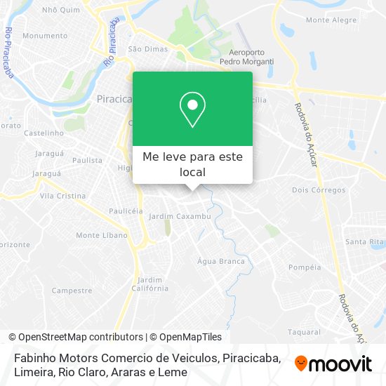Fabinho Motors Comercio de Veiculos mapa