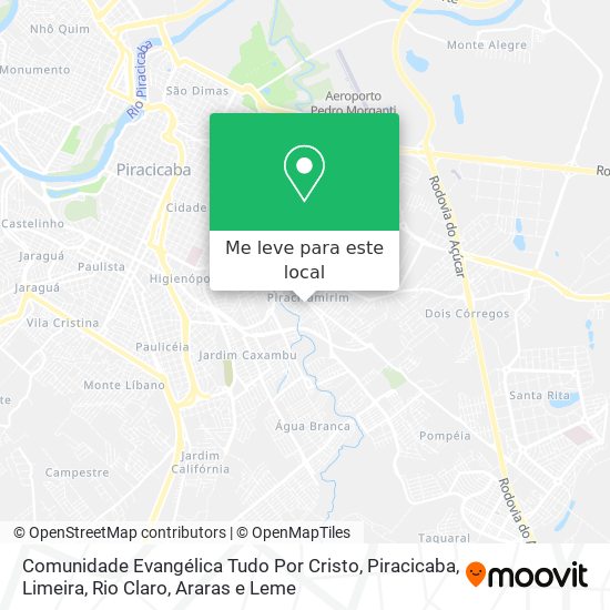 Comunidade Evangélica Tudo Por Cristo mapa