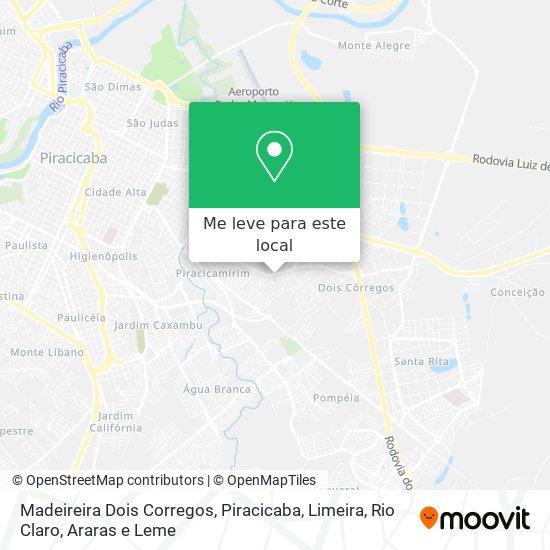 Madeireira Dois Corregos mapa