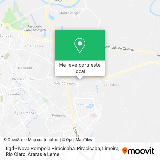 Iigd - Nova Pompéia Piracicaba mapa