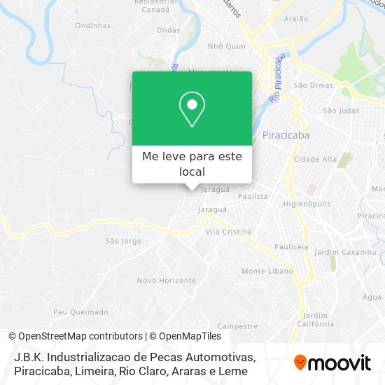 J.B.K. Industrializacao de Pecas Automotivas mapa