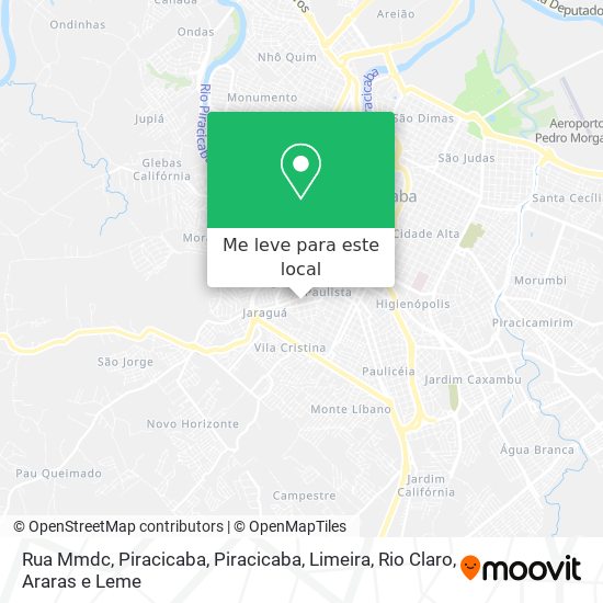 Rua Mmdc, Piracicaba mapa