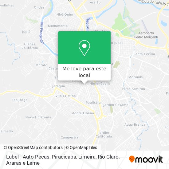 Lubel - Auto Pecas mapa