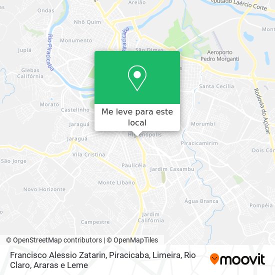 Francisco Alessio Zatarin mapa