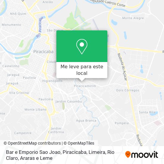 Bar e Emporio Sao Joao mapa