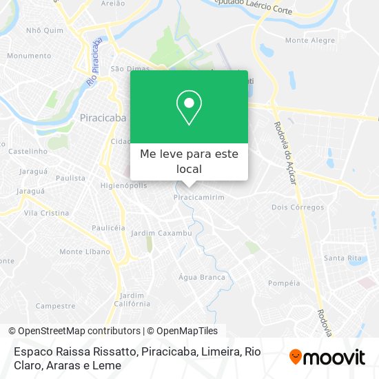 Espaco Raissa Rissatto mapa