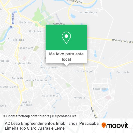 AC Leao Empreendimentos Imobiliarios mapa