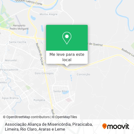 Associação Aliança de Misericórdia mapa