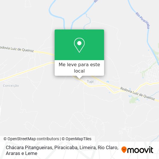 Chácara Pitangueiras mapa