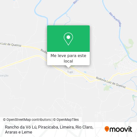 Rancho da Vó Lú mapa