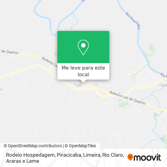 Rodeio Hospedagem mapa