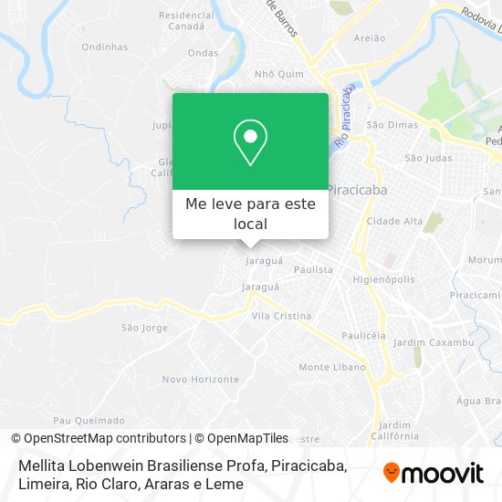 Mellita Lobenwein Brasiliense Profa mapa