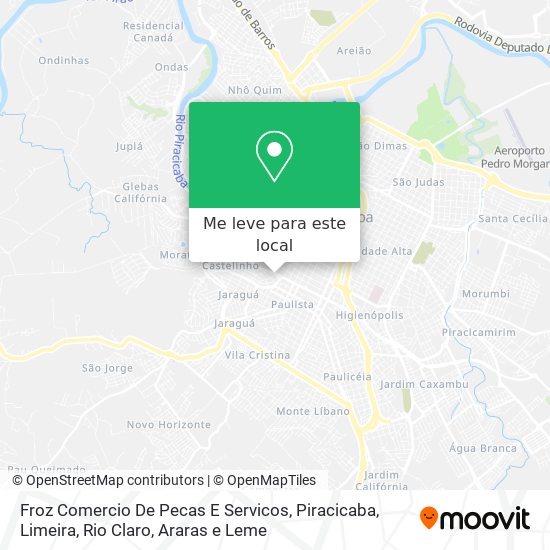Froz Comercio De Pecas E Servicos mapa