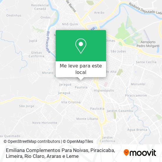 Emiliana Complementos Para Noivas mapa