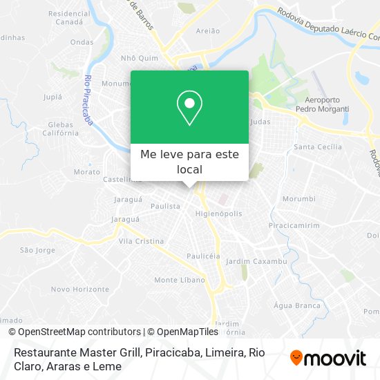 Restaurante Master Grill mapa