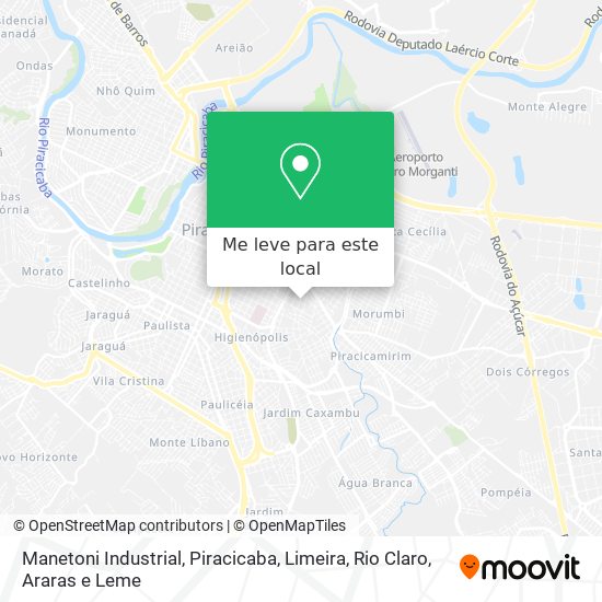 Manetoni Industrial mapa