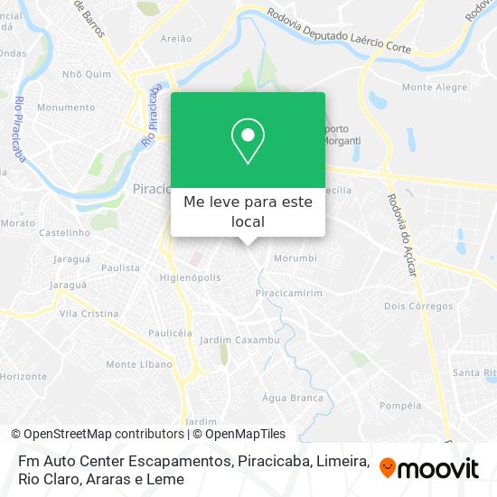 Fm Auto Center Escapamentos mapa