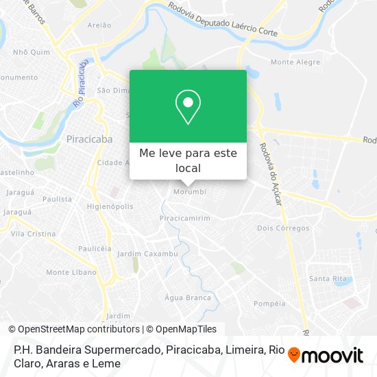 P.H. Bandeira Supermercado mapa