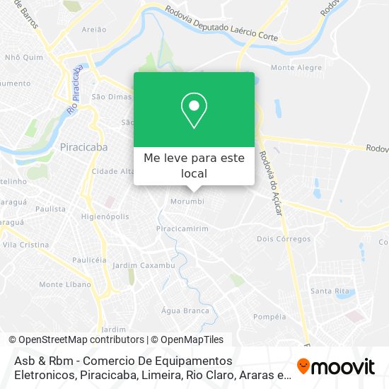 Asb & Rbm - Comercio De Equipamentos Eletronicos mapa