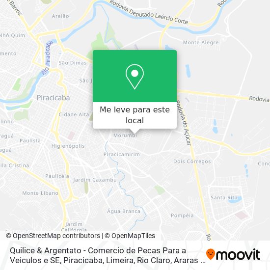 Quilice & Argentato - Comercio de Pecas Para a Veiculos e SE mapa