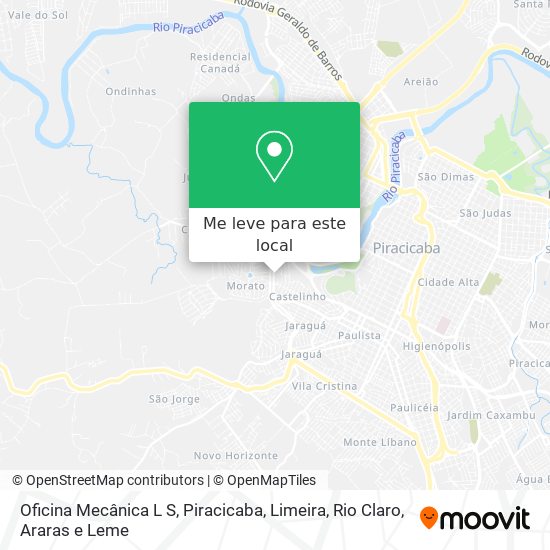 Oficina Mecânica L S mapa