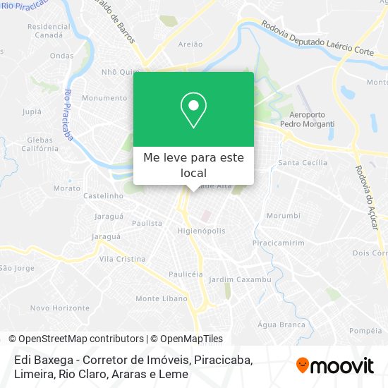 Edi Baxega - Corretor de Imóveis mapa