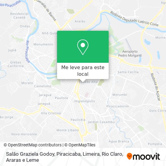 Salão Graziela Godoy mapa