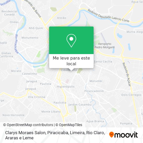 Clarys Moraes Salon mapa