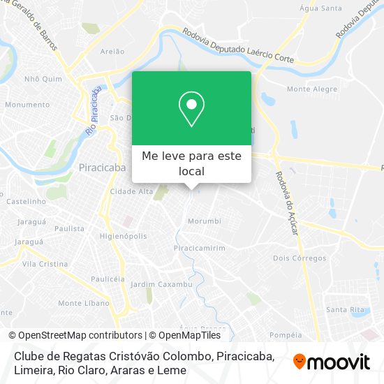 Clube de Regatas Cristóvão Colombo mapa