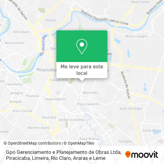 Gpo Gerenciamento e Planejamento de Obras Ltda mapa