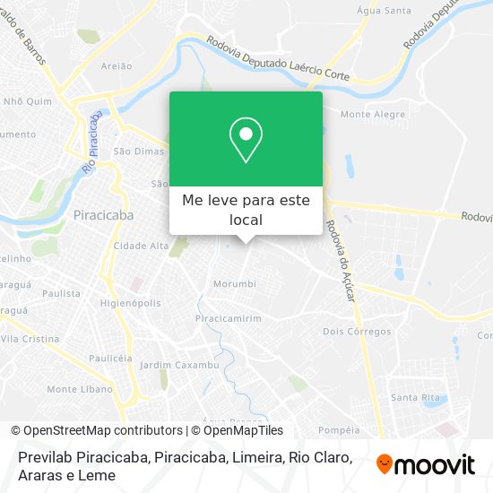 Previlab Piracicaba mapa