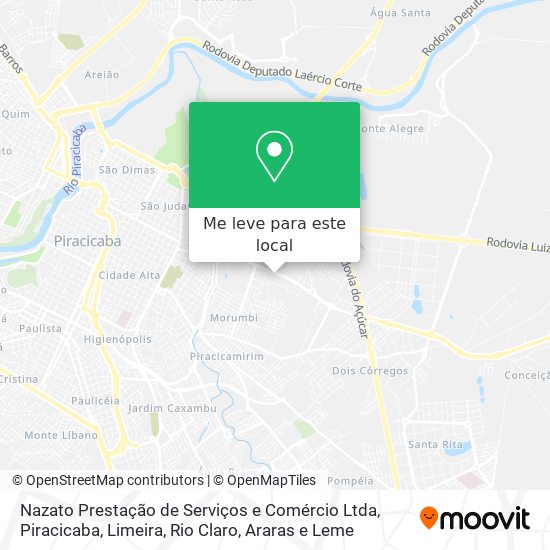Nazato Prestação de Serviços e Comércio Ltda mapa