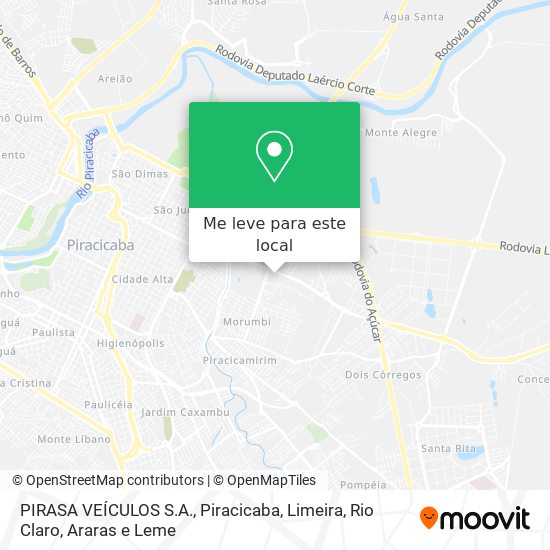 PIRASA VEÍCULOS S.A. mapa