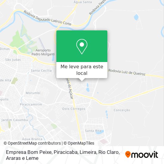 Empresa Bom Peixe mapa