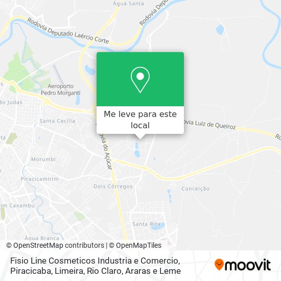 Fisio Line Cosmeticos Industria e Comercio mapa