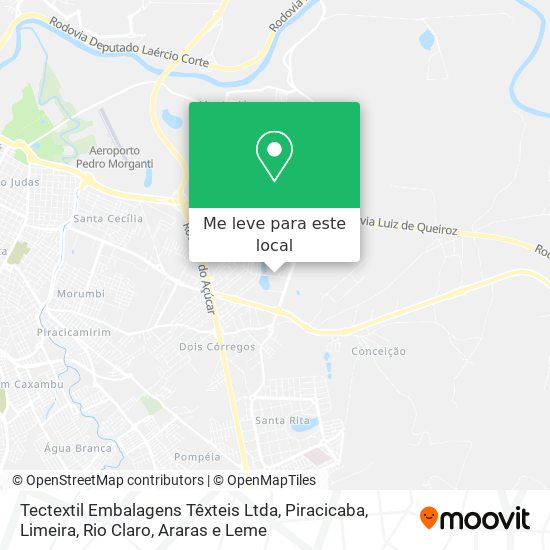 Tectextil Embalagens Têxteis Ltda mapa