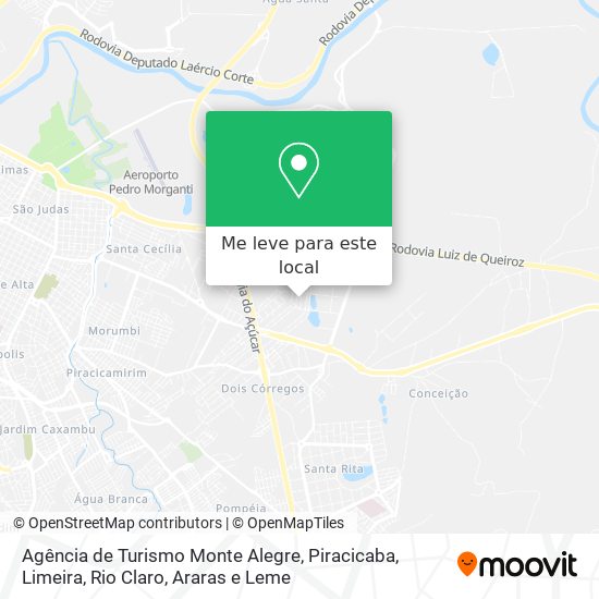 Agência de Turismo Monte Alegre mapa